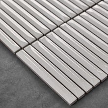 Akira White Kit Kat Porcelain Mosaic Tile